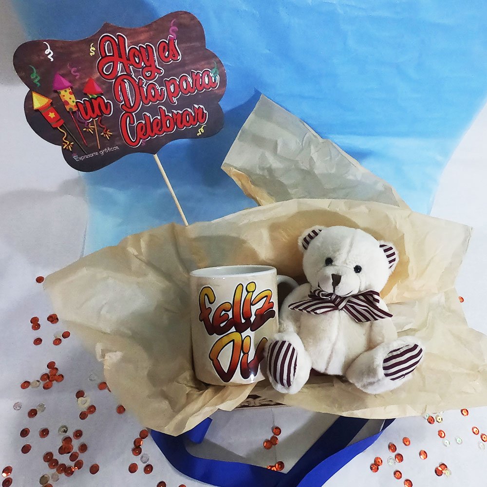 Caja Regalo Mugs Osito