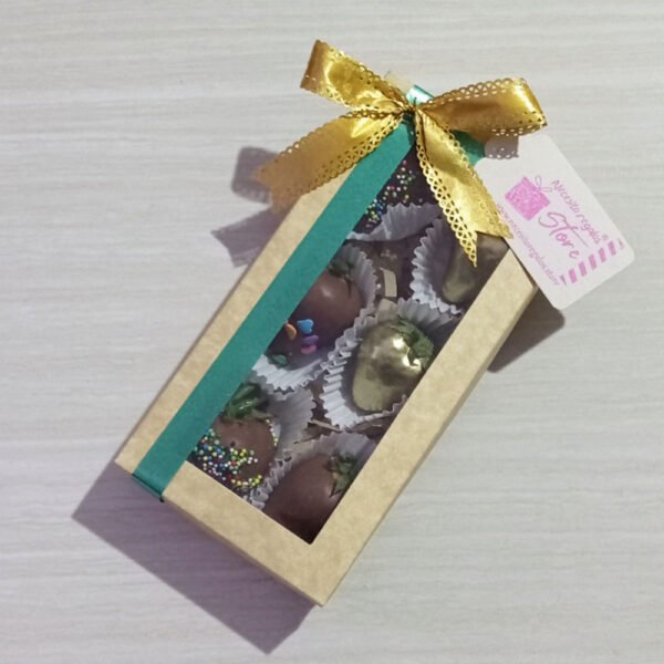 Caja de Fresas de Chocolates por 6